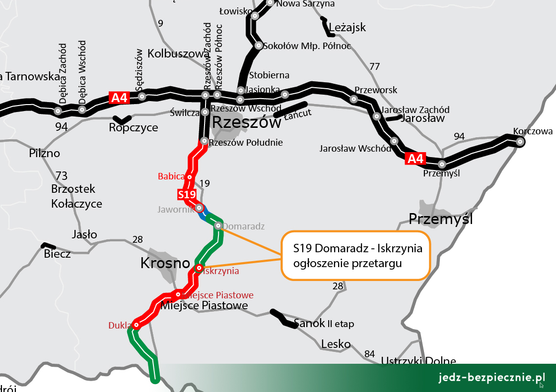Polskie drogi - przetarg na S19 Domaradz - - Iskrzynia
